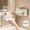 Light Luxury Glacier Pattern Wall-Mounted Tissue Box