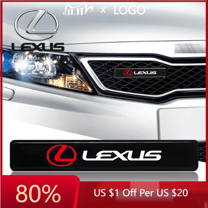 2026 Hot Interior Stickers Car Decorative Light LED Front Hood Grille Emblem Badge Decor For Lexus IS250 IS200 CT200h GS300 LS43
