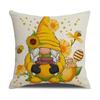 New Bee Day Pillow Case Line Print Festive Home Cushion Case Living Room Sofa Decorative Pillow Case