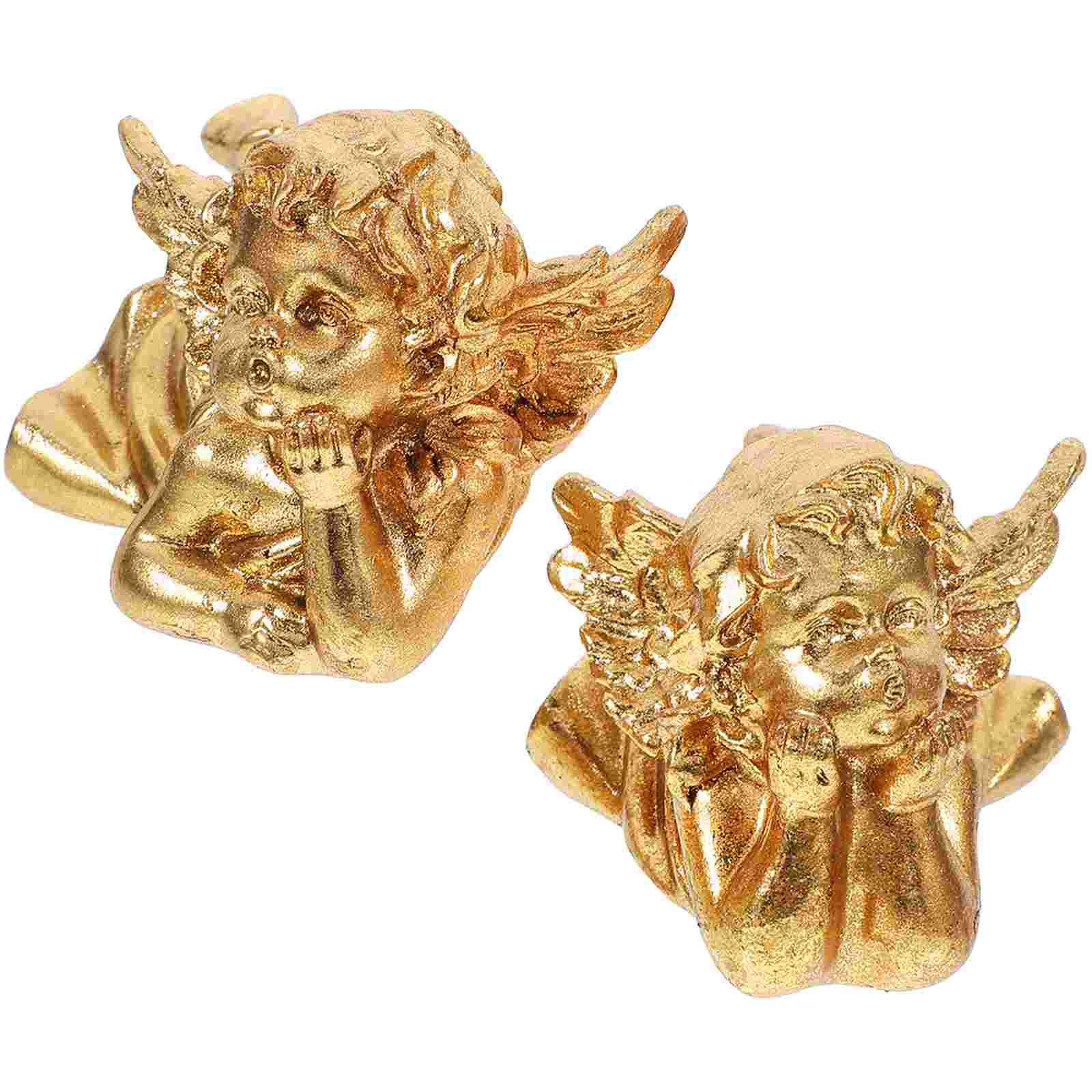 

1 пара маленьких настольных статуэток ангелов, мини-фигурка ангела, настольное украшение ангела, украшение ангела, статуи и фигурки ангелов 10.00X7.00X6.00CM