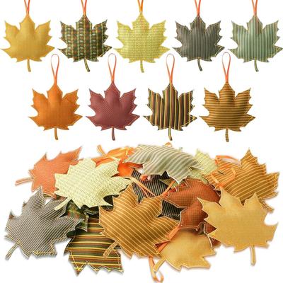 27Pcs Fall Tree Decoration Thanksgiving Tree Ornaments 3D Felt Maple Leaf Hanging Ornaments Autumn Decor for Home Autumn Party