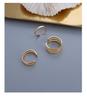 Oumeis Multi-Layer 18K Gold Titanium Steel Smooth Surface Couple Ring for Men & Women
