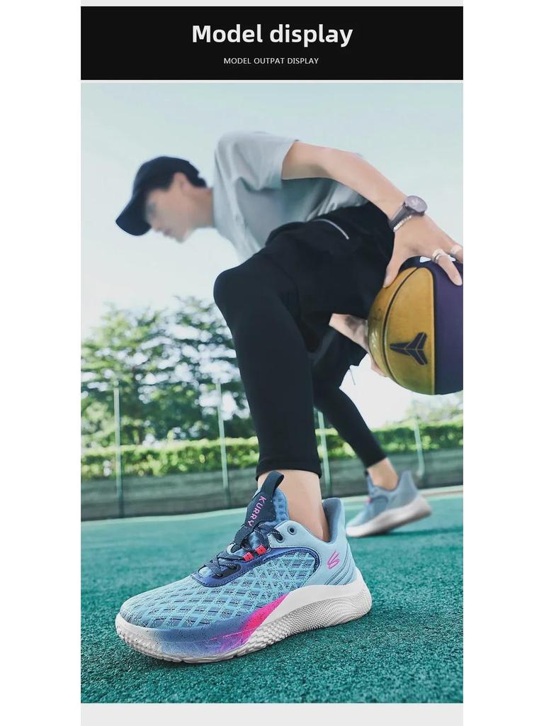 Men's Large Size Non-Slip Breathable Basketball Shoes for Youth & Children - Ideal for Training & Sports