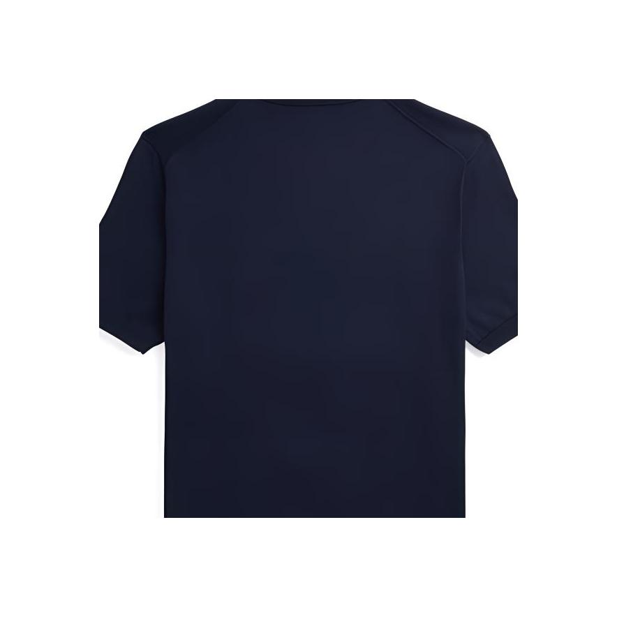Polo Ralph Lauren Solid Color Small Pony Embroidered Crew Neck Short Sleeve Knit Shirt Men Tops Deep-Blue MNPOSWE1N820038-400