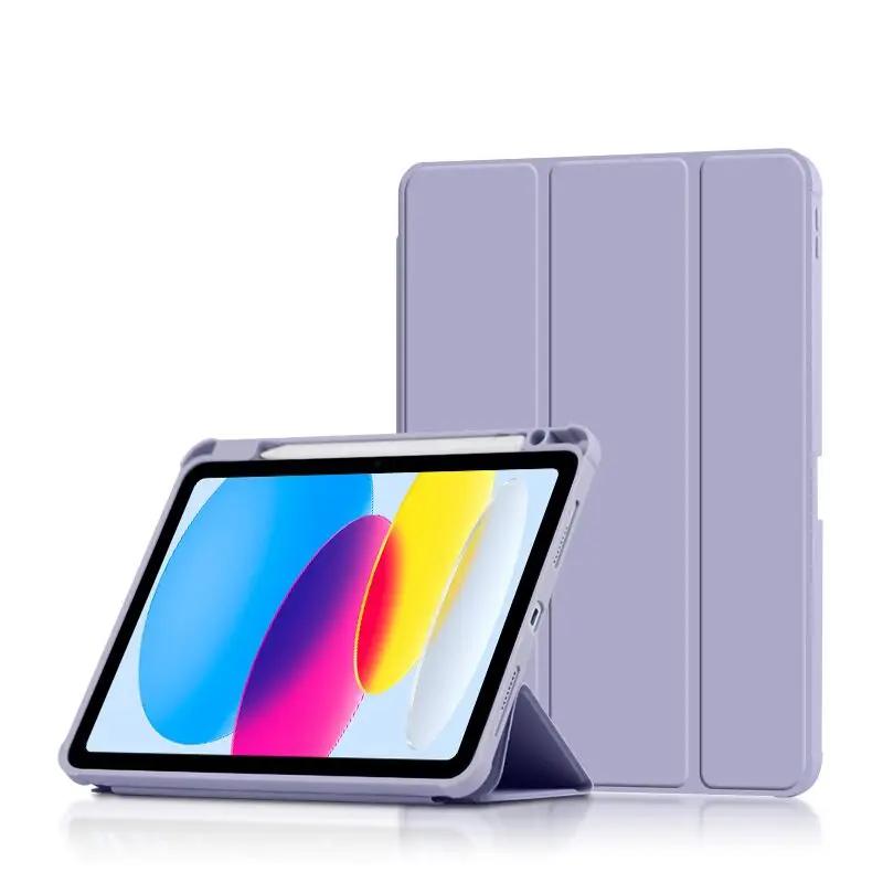 For iPad A16 11 Inch Case iPad 11th Cover with Pencil Holder for iPad 10th 11th Generation Case Auto Sleep Wake iPad (A16)