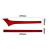 2Pcs Red Carbon Fiber Interior Console Dashboard Cover Trim For Toyota Hilux