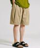 JEMUT Nose Tencel Cotton Double-Pleat Bermuda Shorts 8-Piece Beige Kjsp2480