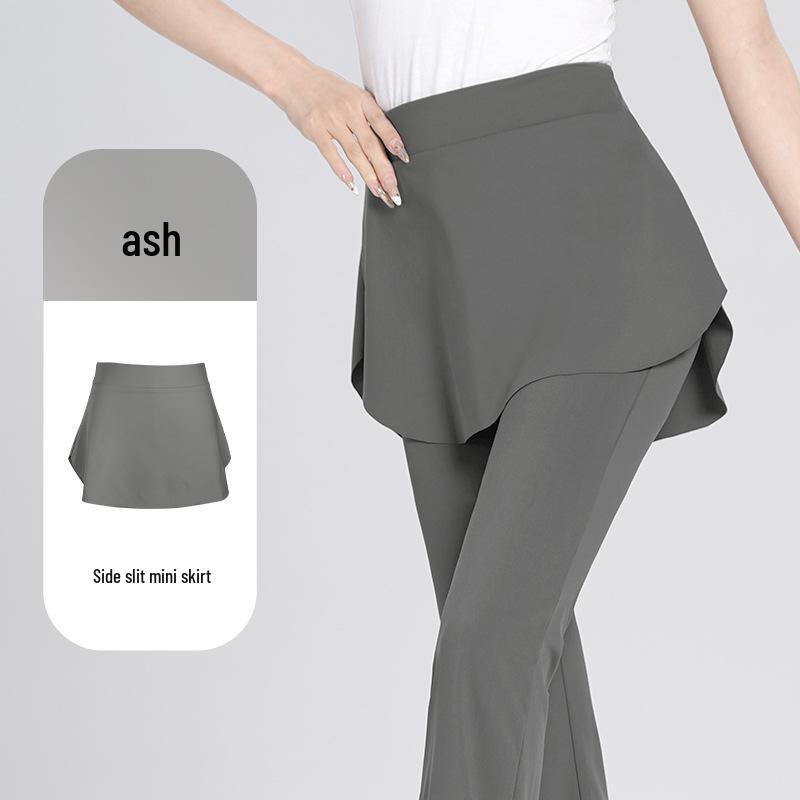 Adult Women's Ballet Dance Practice Slimming Half-Length Skirt with Side Slit