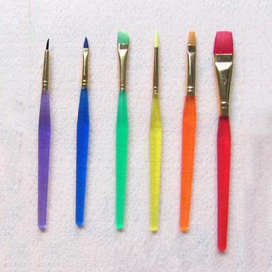 6Pcs Multipurpose Fondant Cake Decorating Pens Cream Color Toning Brushes Tool