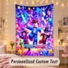 Custom Personalized Tapestry,Roblox Print Custom Name Text Wall Art Hanging for Bedroom