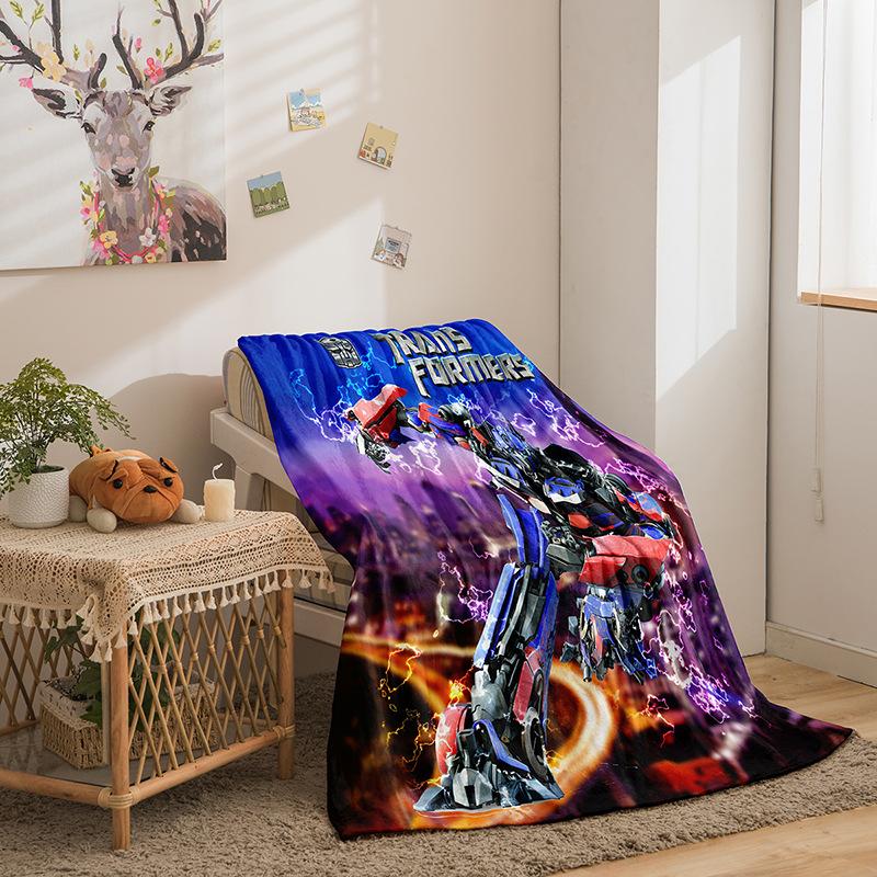 Transformers Series Flannel Blanket 3D Printed Sofa Blanket Thickened Blanket