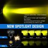 2Pcs Motorcycle LED Spotlight Long Focus Dual Lens High Brightness Off Road IP68 Waterproof Strobe Light