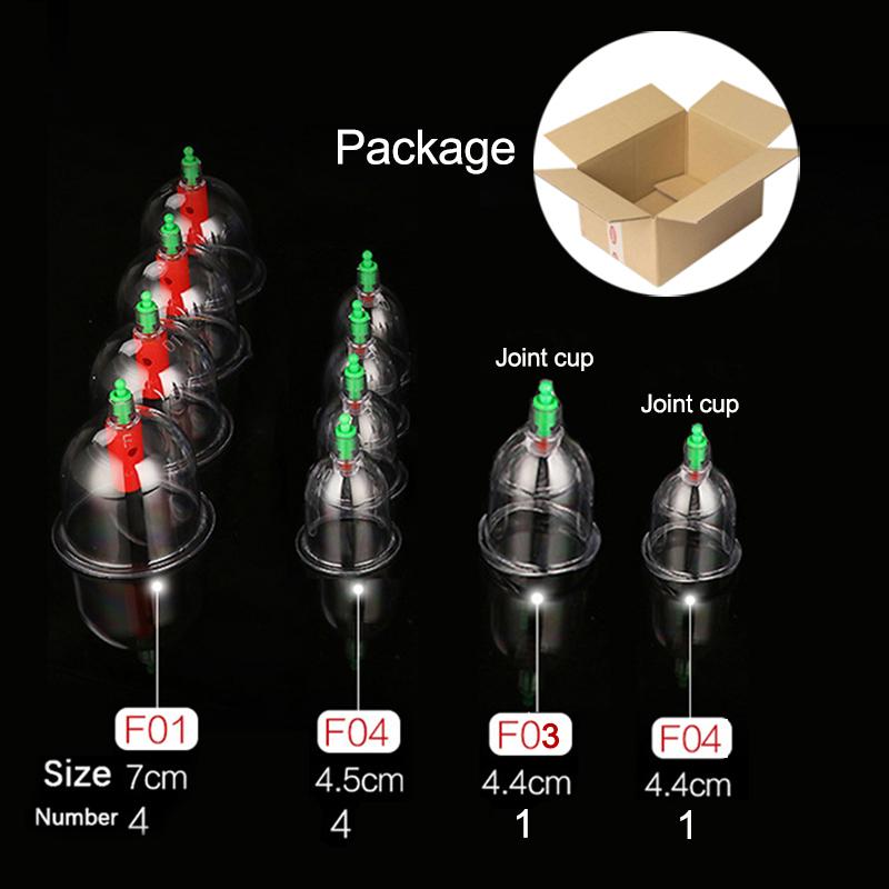 32 Cupping Therapy Set Vacuum Massager Ventosa Professional Suction Cups Vacuum Massage Jars Physiotherapy Guasha Health Care