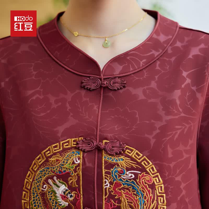 Hodo Women's New Chinese Style Dragon Phoenix Embroidery Cardigan