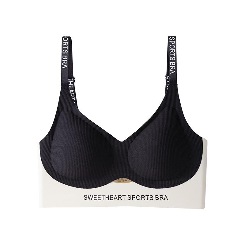 Seamless Lingerie Women's Lifting Without Steel Rings Bra Gathering Vest Style Sports Shock-absorbing Women's Bra