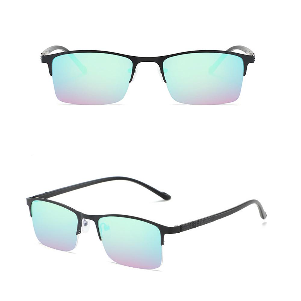 New Sunglasses Women Men Rectangle Glasses Female Eyewear Correcting Special Red Green Blind Color Weak Glasses Male Eyeglasses
