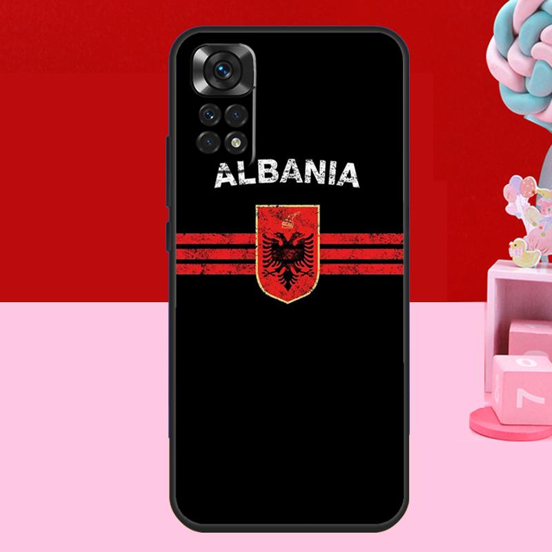 Albanian Flag Case For Xiaomi Redmi Note 14 13 12 10 11 15 Pro Plus Redmi 15 C 10C 12C 13C 14C Soft Cover