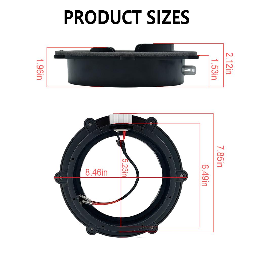1 Paar Auto-Lautsprecheradapter für Volkswagen Magotan Sagitar Tiguan Skoda Octavia Audiohalterung 6,5 8 Zoll Speziell mit verlustfreiem Stecker