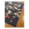 Ukiyo-e Tenugui Towel: Frogs and Snakes Play by Kawanabe Kyosai, Black, 100% Cotton, Japan, Premium Tokka, Reactive Dye, Screen Printed, Animals,
