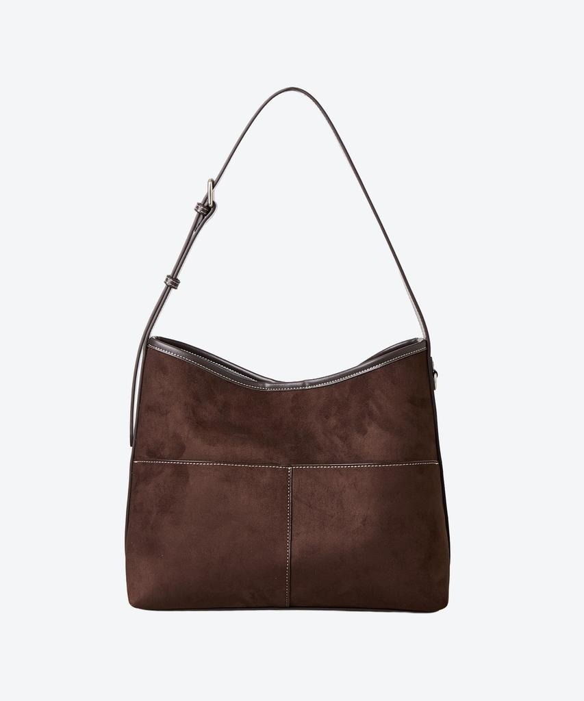 Shoopen Suede Square Shoulder Bag Hpabggf803