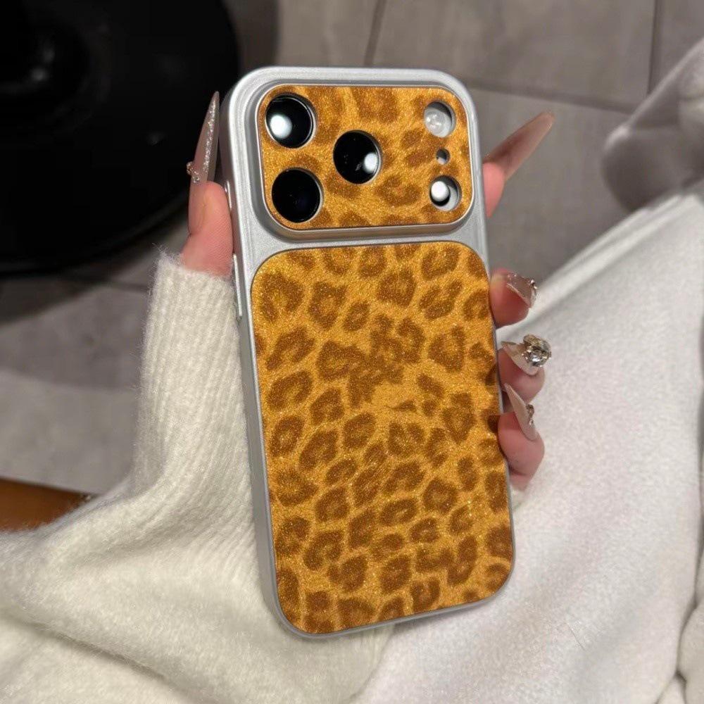 

High-Grade Glitter Leopard Print iPhone 17 Pro Max Case - Full Coverage for iPhone 16, 15, 14, and 13. Apple 14