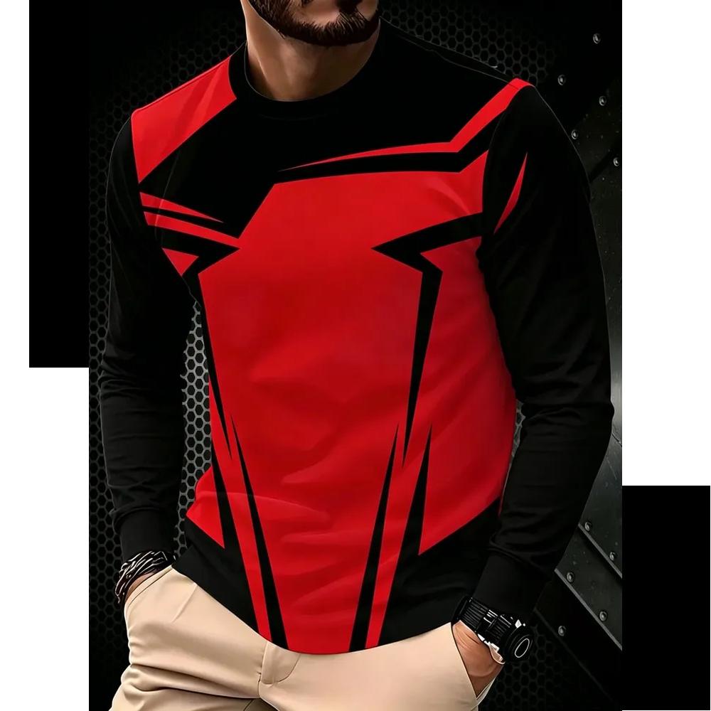 Comfortable Versatile Men's Top Casual Crew Neck Long Sleeves Loose Breathable Pullovers Long Sleeves Men’s