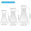 1-5 Stück 50-1000ml Labor Kunststoff Erlenmeyerkolben Weithals Konischer Kolben für Laborversuch Klarer Konischer Behälter Flasche