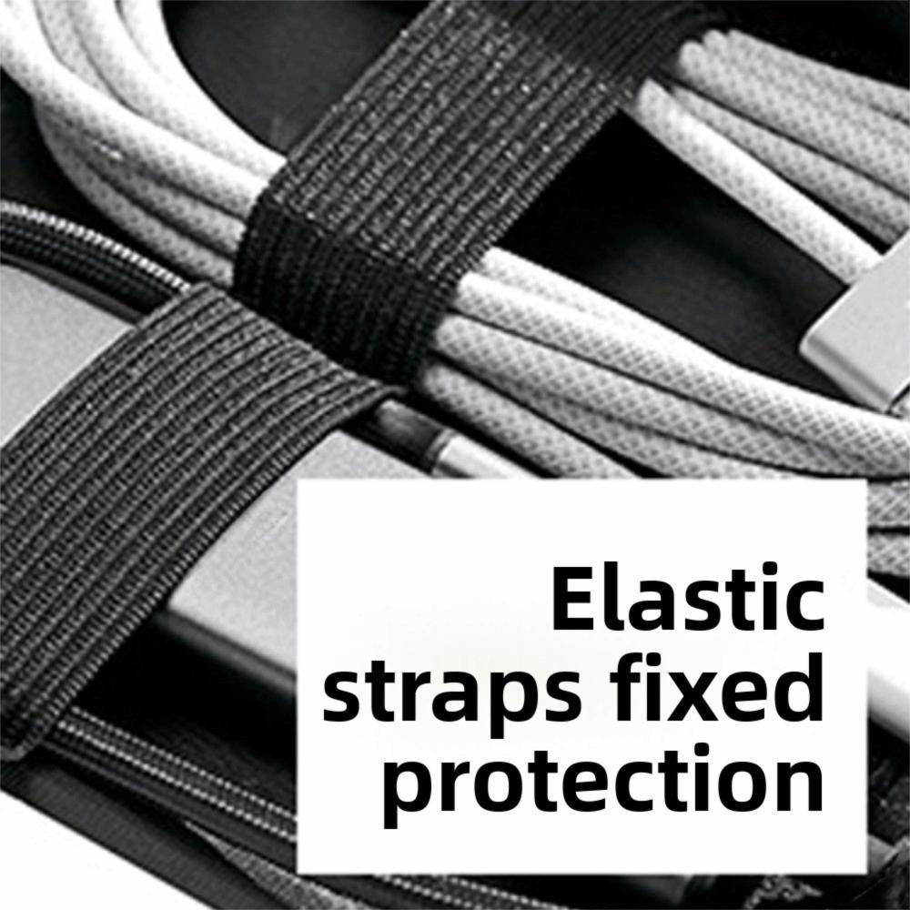 PU Digital Product Storage Bag Multi-Function Pouch Electronic Gadget Bag  Outdoor Travel