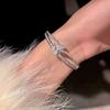 Korean Crown Bracelet Ins Niche Design, Light Luxury, Exquisite, High-end Zircon, Heavy-duty, Sparkling Diamond, Big-name Style
