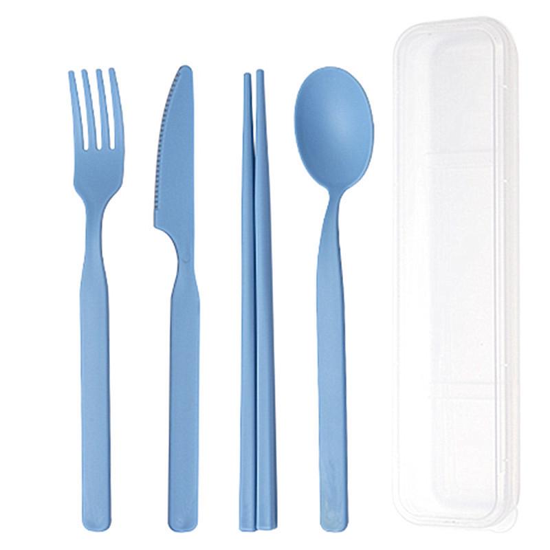 Cross-Border PP Tableware Set: Portable Knife, Fork, Spoon, Chopsticks - Custom Logo Available