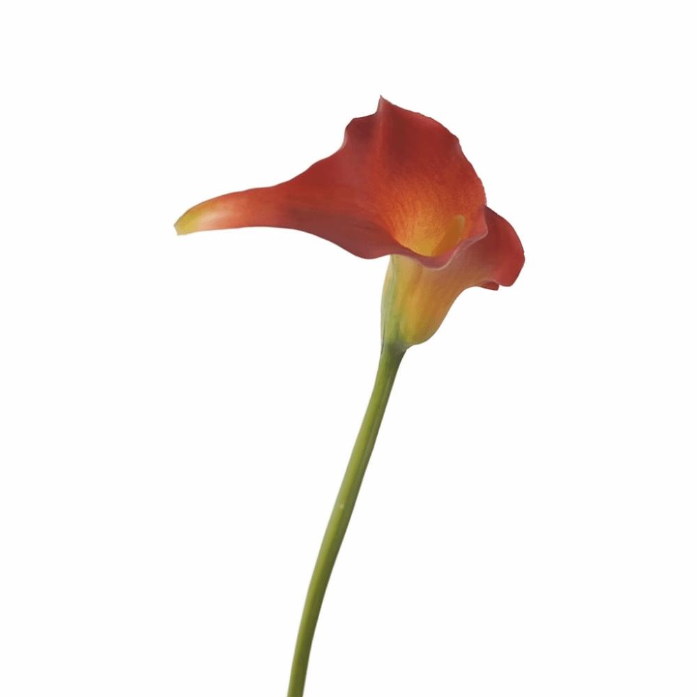 Süße Haptik Künstliche Calla Realistisches Aussehen Mini-Stil Calla-Blume Künstlicher Blumenstiel Hochzeitssträuße