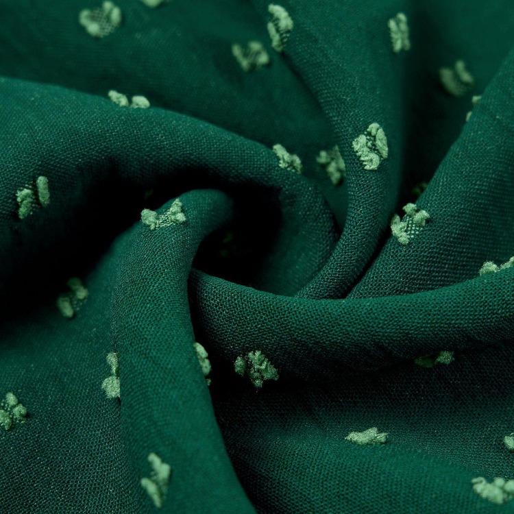 Women Summer Casual V-Neck High Waist A-Line Dress Long Sleeve Lotus Leaf Solid Color Spring Dress S-XL