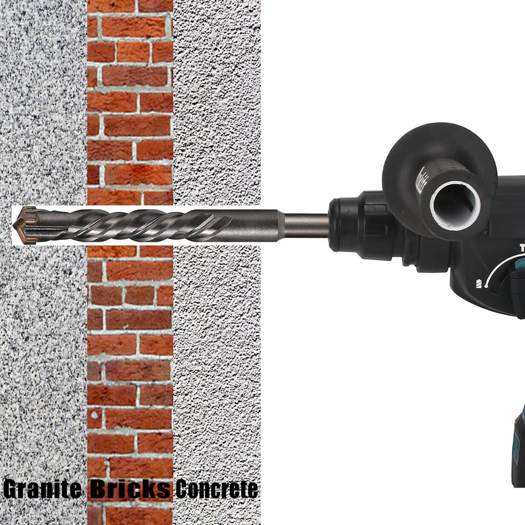 1Pc Concrete SDS Plus 5-16mm bit Cross Cutter head double auger Hammer 160mm Wall Brick Block Electric Hammer Masonry Bit