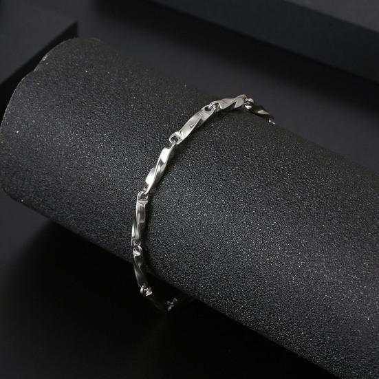 Pulseira de casal estilo simples cobre comprimento ajustável corrente estendida polido à prova de ferrugem leve amor presente unissex joias de pulso