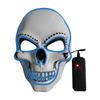 PVC Bílé Lebky Maska Led Maska Halloween Svítící Maska Sváteční Párty Svítící Masky se Studeným Světlem
