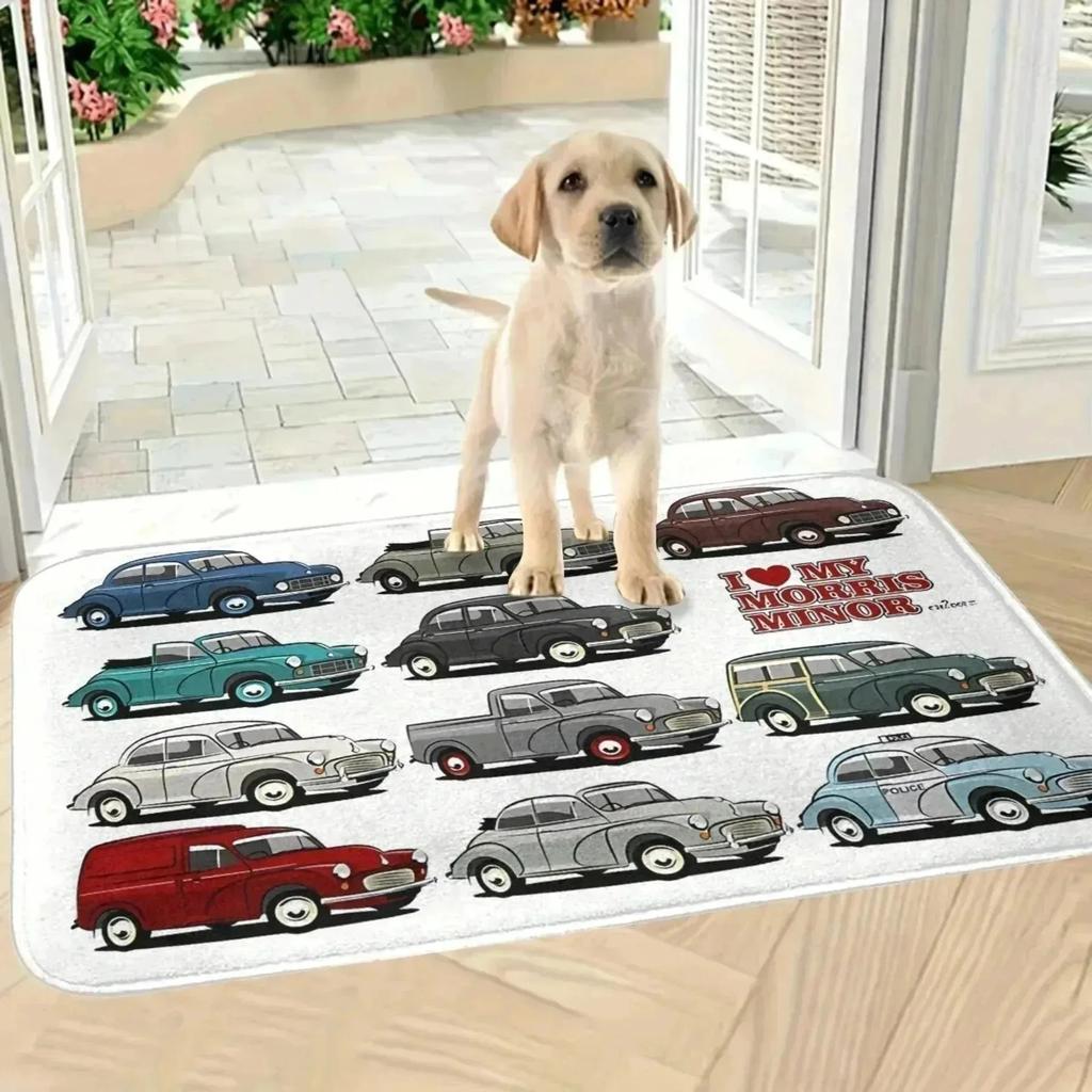 1PC Paw Print Pattern Kitchen Rug Non-Slip Door Mats Pop Design Bathroom Rug Bath Mat Carpet for Home Sink Laundry Decor