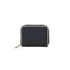 Faux Leather Compact Accordion Wallet Color-block 11-2215-BK