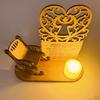 in Heaven, Remembrance Candle Ornament, Wood Rocking for Loss of Loved Tealight Decoration
