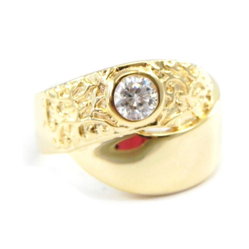 Ring Gold Plated 'Dreams' White