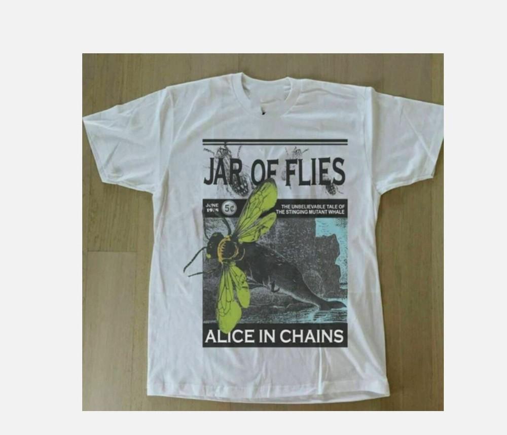 VTG 1994 Alice In Chains Jar of Flies Concert White Unisex T Shirt Unisex T-Shirt XXXL