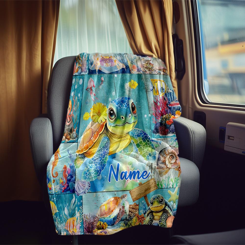 Underwater Sea Life Rv Blanket Comfortable Soft Lightweight Allseason Multipurpose Blanket For Travel Camping Picnics Sofas Rvs Beds Living Rooms