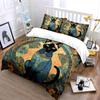 Artistic Cat Decor Set - Home Accent Exquisite Three-Piece Bedding Set Gift For Kids And Adults