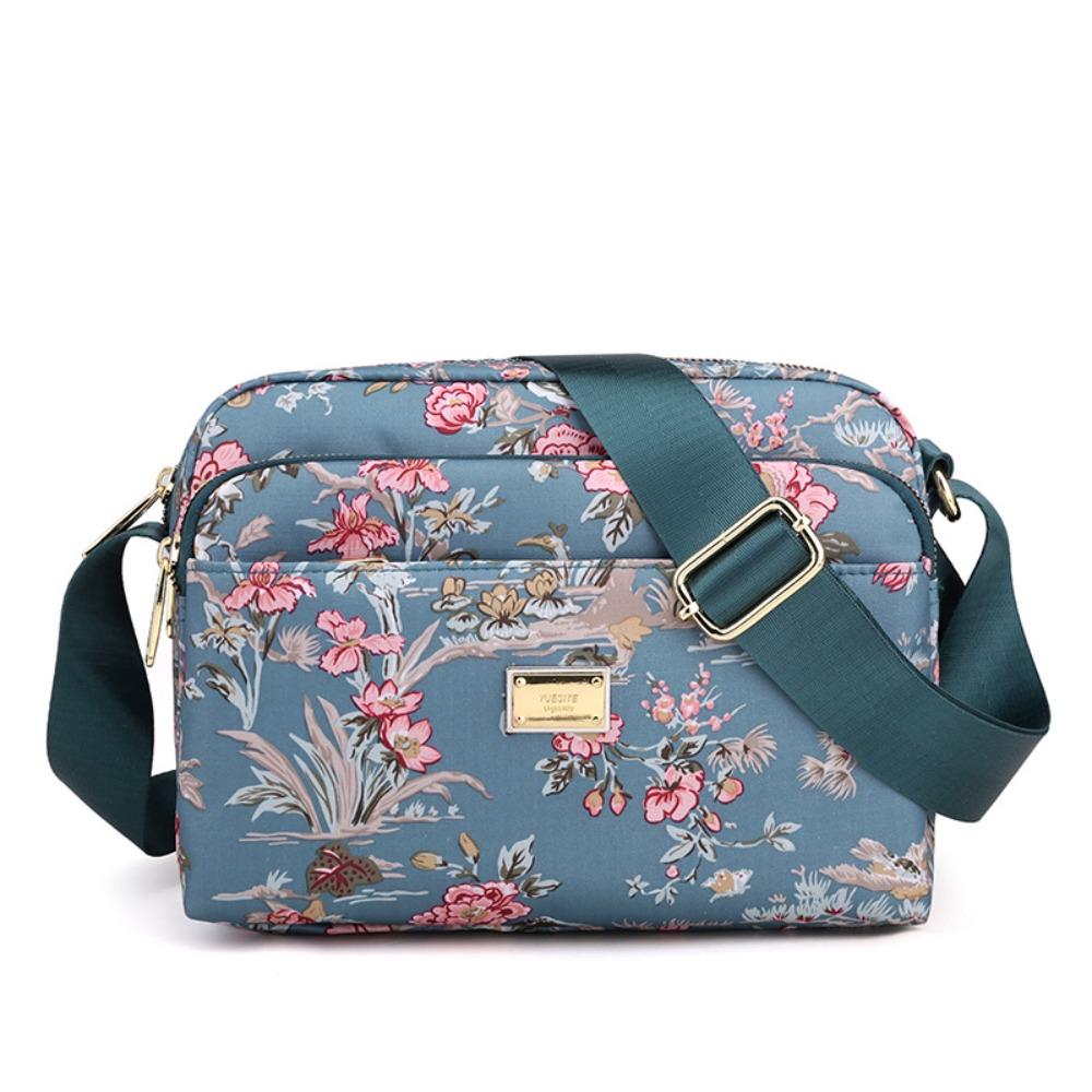 Niche Design Zipper Crossbody Bag Three-layer Small Phone Bag Simple Shoulder Bag  Girls