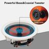 Herdio 300W Bluetooth 6.5-inch Ceiling-Mounted Speaker, 2-Way/Round Type/Single Speaker, White