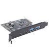USB 3.2 Expansion Card 2 USB Ports 2 Type C Ports PCI E 1X To USB 3.2 GEN1 5Gbps Expansion Card