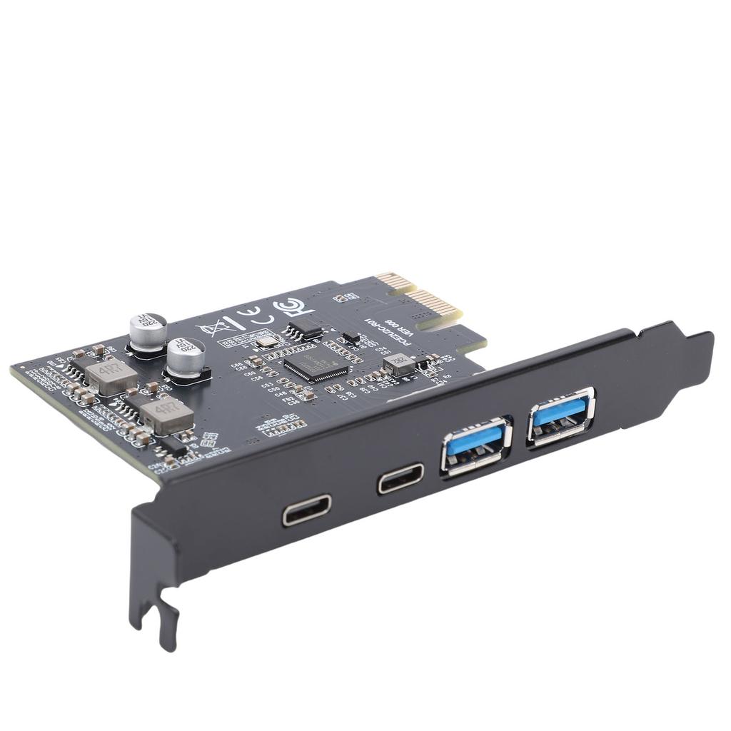 USB 3.2 Expansion Card 2 USB Ports 2 Type C Ports PCI E 1X To USB 3.2 GEN1 5Gbps Expansion Card