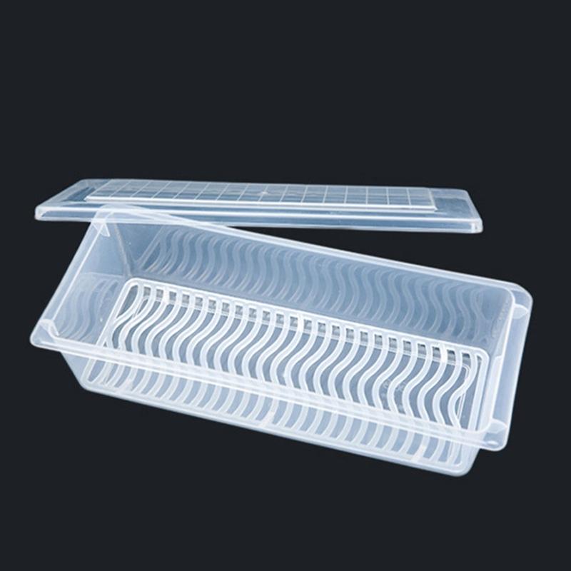 Stackable Fruit Storage Containers for Fridge Removable Drain Tray Containers with Drain Tray Keep  for Veggie