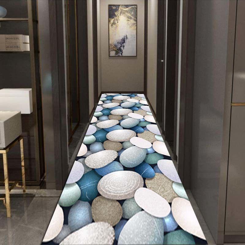 Modern Geometric Hotel Hallway Carpet Home Corridor Long Rug Soft Stair Carpet Entrance Floor Mat Non-Slip Base Runner Rug