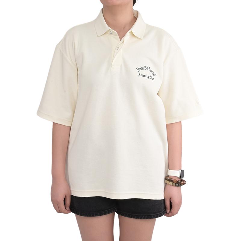 New Balance Running Club Polo Shirt Men's Ivory White NFE31241-IV