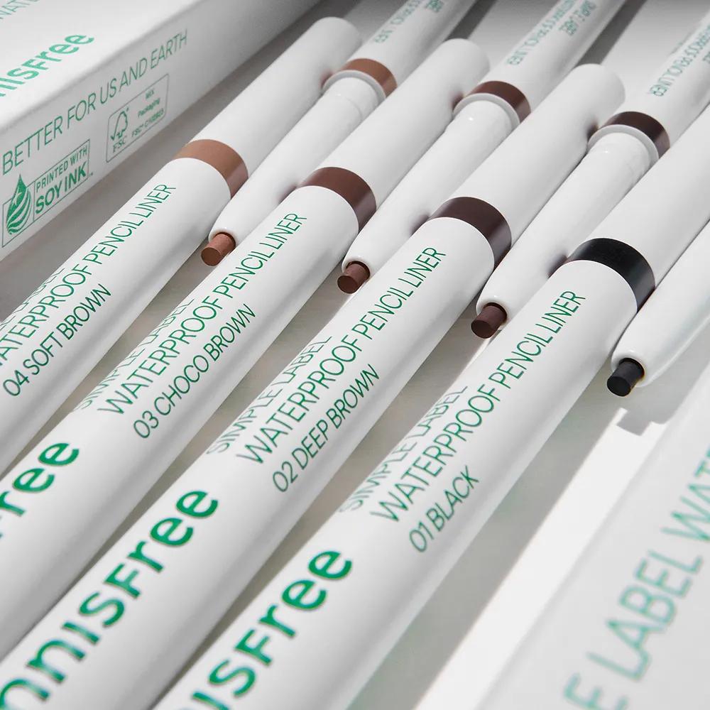 Simple Label Waterproof Pencil Liner 0.1g 2 pcs (Select 1 of 4 types)